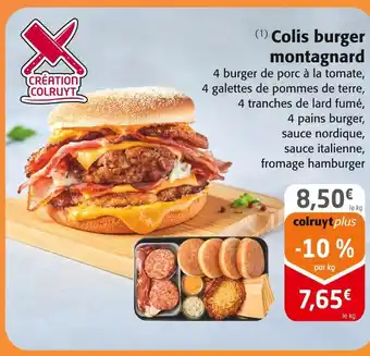 Colruyt Création Colruyt Colis burger montagnard offre