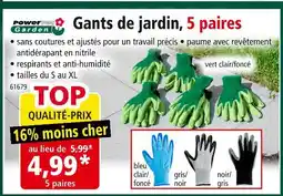 Norma POWER GARDEN Gants de jardin, 5 paires offre