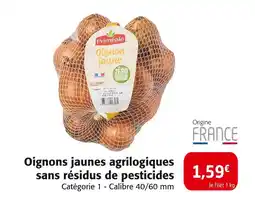 Colruyt PRIMEALE Oignons jaunes agrilogiques sans résidus de pesticides offre