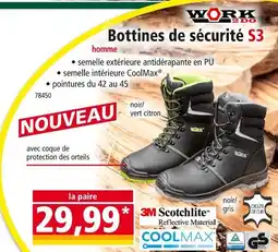 Norma WORK 2DO Bottines de sécurité S3 offre