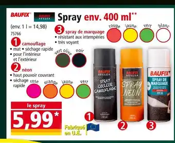 Norma BAUFIX Spray env. 400 ml offre