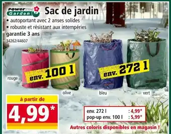 Norma POWERTEC GARDEN Sac de jardin offre