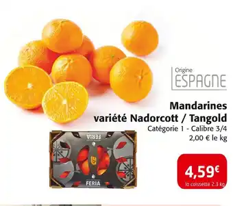 Colruyt Mandarines variété nadorcott / tangold offre