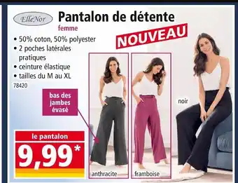 Norma ELLENOR Pantalon de détente femme offre