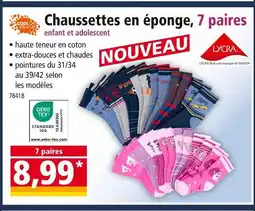 Norma LYCRA Chaussettes en éponge offre