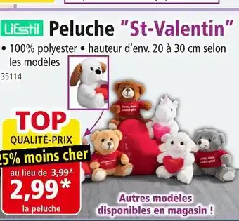 Norma LIFSTIL Peluche st-valentin offre