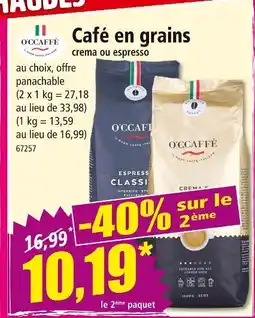 Norma O'CAFFÉ Café en grains offre