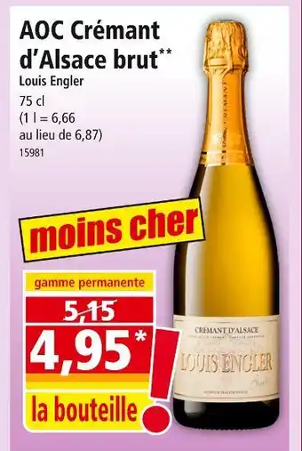 Norma Louis Engler AOC Crémant d'Alsace brut offre