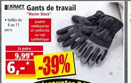 Norma Kraft Werkzeuge Gants de travail offre