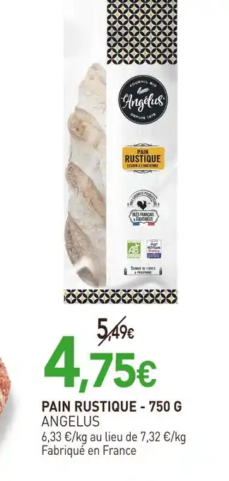 naturéO ANGELUS Pain rustique - 750 g offre