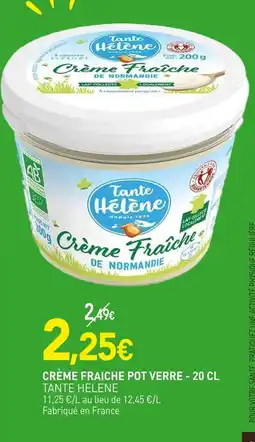 naturéO TANTE HELENE Crème fraiche pot verre offre