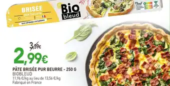 naturéO BIOBLEUD Pâte brisée pur beurre offre