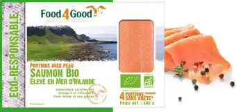 naturéO FOOD4GOOD Saumon bio x 4 - 500 g offre