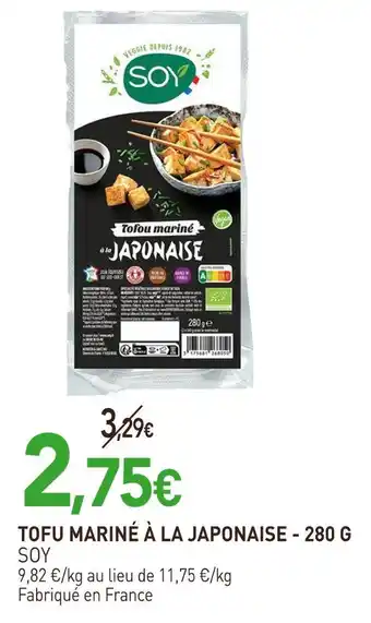 naturéO SOY Tofu mariné à la japonaise - 280 g offre