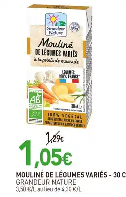 naturéO GRANDEUR NATURE Mouliné de légumes variés - 30 cl offre