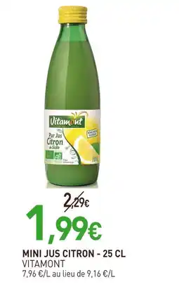 naturéO VITAMONT Mini jus citron - 25 cl offre