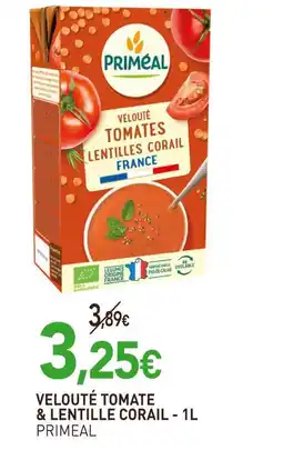 naturéO PRIMEAL Velouté tomate & lentille corail - 1l offre