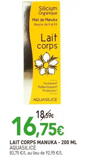 naturéO AQUASILICE Lait corps manuka - 200 ml offre