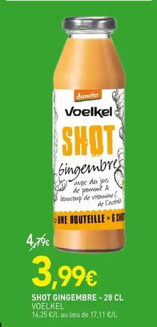 naturéO VOELKEL Shot gingembre - 28 cl offre