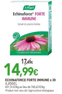 naturéO A.VOGEL Echinaforce forte immune x 30 offre