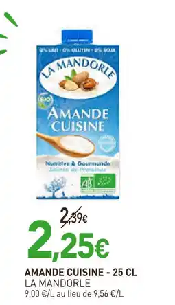 naturéO LA MANDORLE Amande cuisine - 25 cl offre