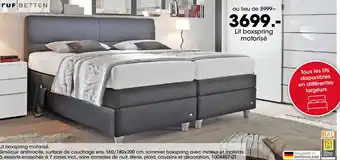 Möbel Martin BETTEN Lit boxspring motorisé offre