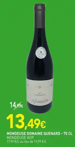 naturéO MONDEUSE AOP Mondeuse domaine quenard - 75 cl offre