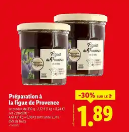 Lidl Saveurs de nos Régions Figues de Provence offre