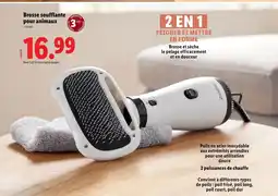 Lidl Zoofari Brosse soufflante pour animaux offre