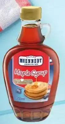 Lidl MCENNEDY Sirop d’érablele Le flacon de 250 ml offre