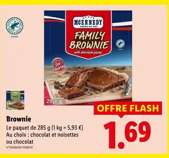 Lidl MCENNDEDY Brownie offre