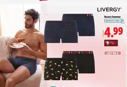 Lidl Livergy Boxers homme offre