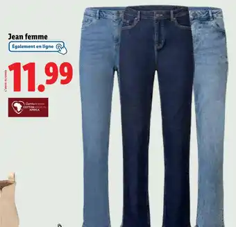 Lidl esmara Jean femme offre