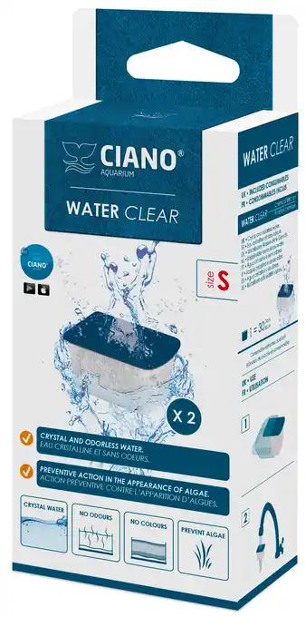 Jardiland 50% sur le 2e Sur les cartouches pour aquariums Water Clear Ciano offre