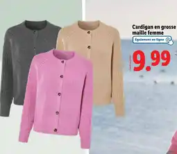 Lidl Cardigan en grosse maille femme offre