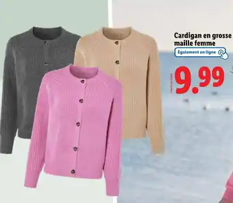 Lidl Cardigan en grosse maille femme offre