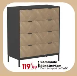 Maxi Bazar Commode 80X40X95cm offre