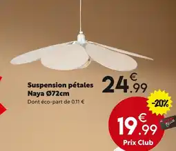 Maxi Bazar Suspension pétales Naya Ø72cm offre