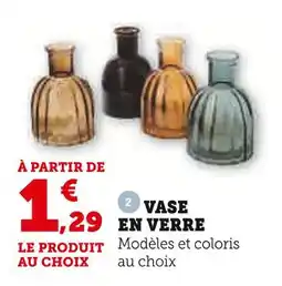 Super U Vase en verre offre