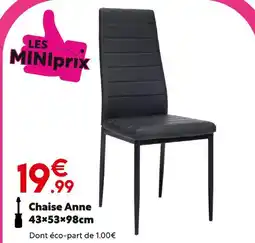 Maxi Bazar Chaise Anne offre