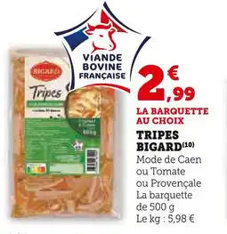 U Express BIGARD Tripes offre