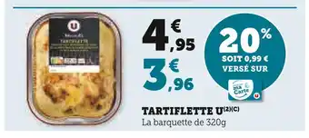 U Express U Tartiflette offre