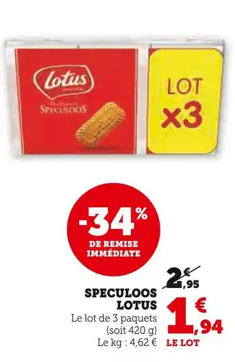 U Express LOTUS Speculoos offre