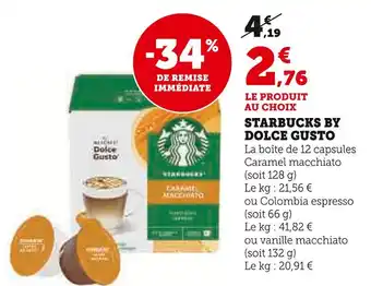 U Express Starbucks by dolce gusto offre