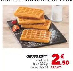 U Express Gaufres offre