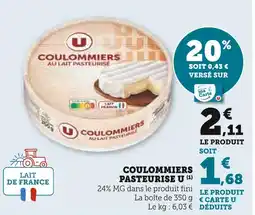 U Express U Coulommiers Pasteurisé offre