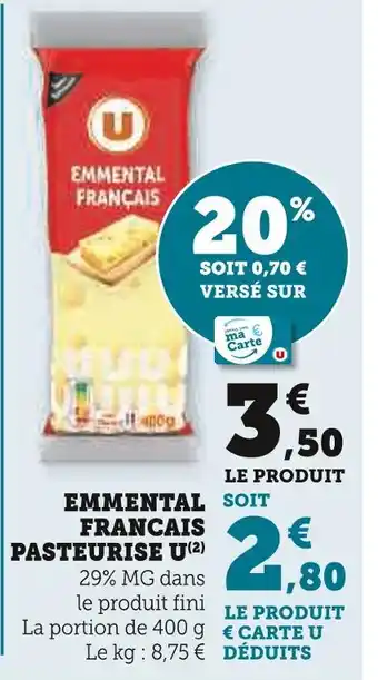 U Express U Emmental français offre