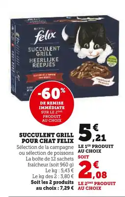 U Express Felix Succulent Grill pour Chat offre