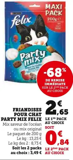 U Express Felix Friandises pour chat Party Mix offre