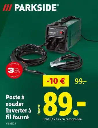 Lidl PARKSIDE® Poste à souder Inverter à fil fourré offre